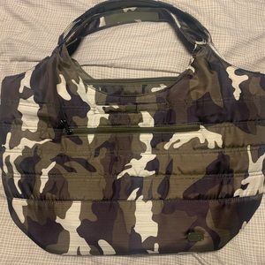 Gondola tote bag in Brushed Camo Olive by Lug.